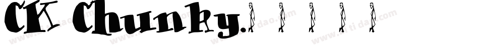 CK Chunky字体转换